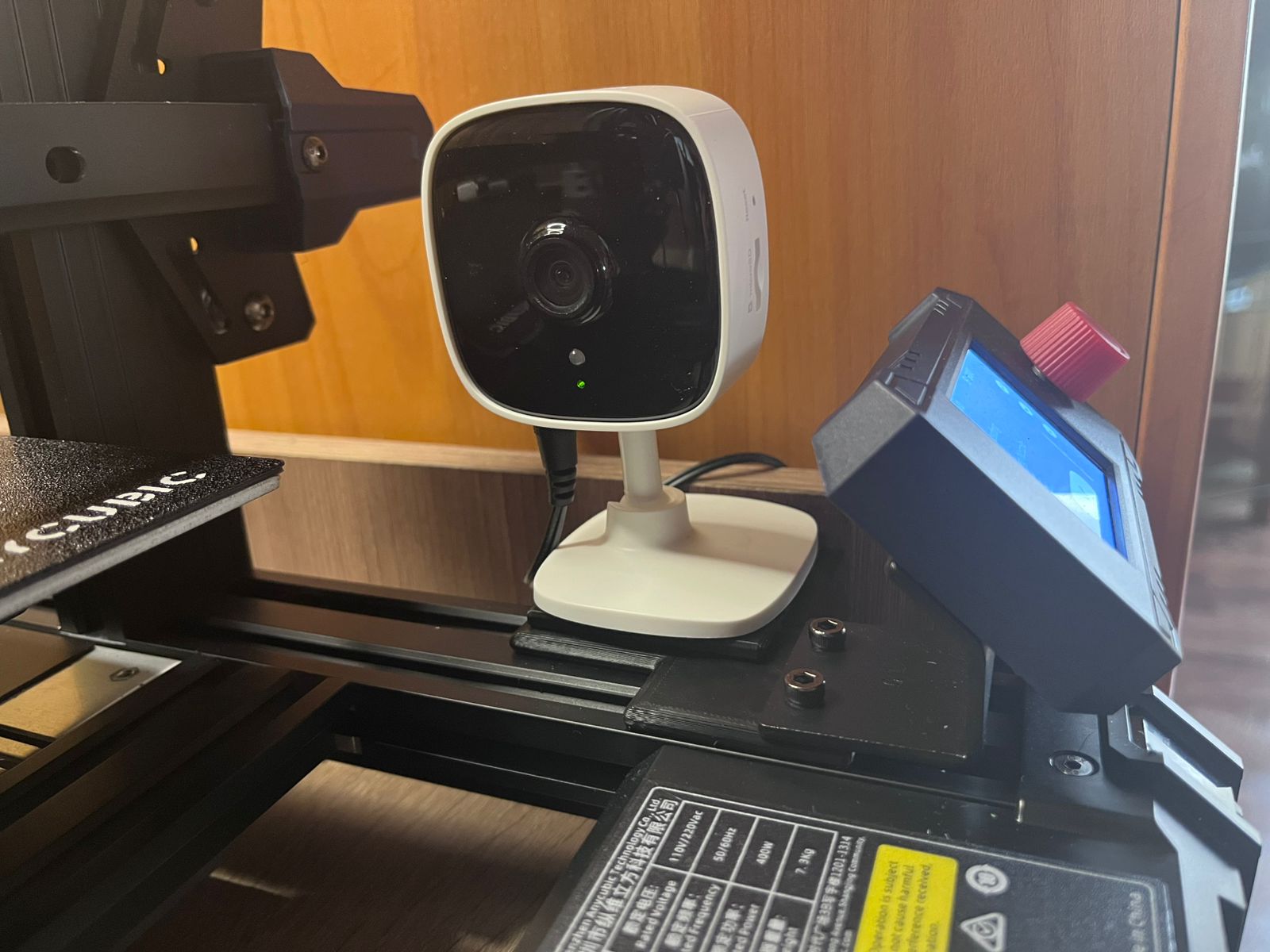 3D Yazıcıda TAPO C100 kamera için montaj kiti Anycubic Cobra 2 Neo (Plastik Aparattır!!!)