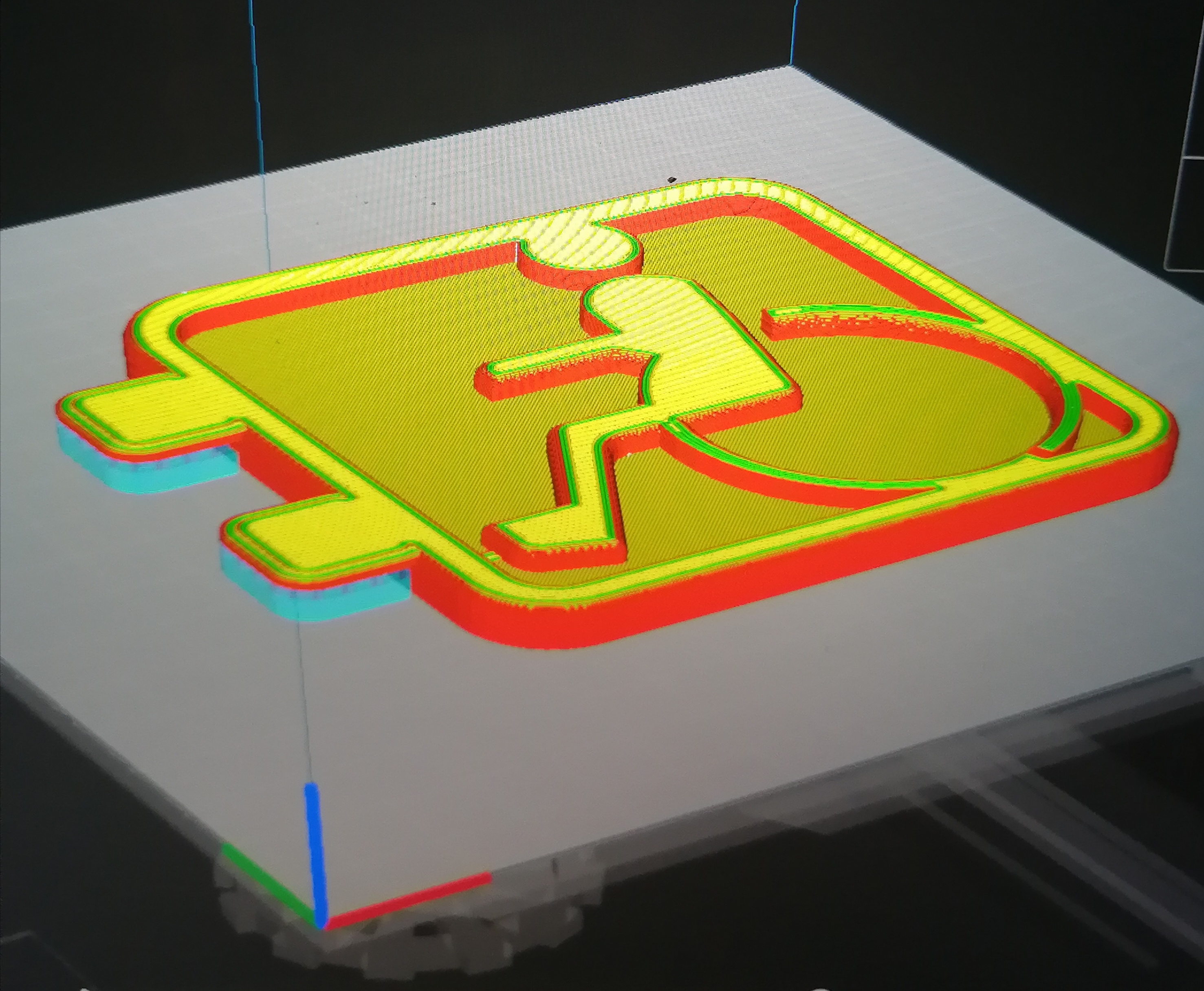 Engelli kişinin işareti basit ve cam contalar için bağlantı elemanları için yaprakları olan bir arabada. (Plastik Aparattır!!!)