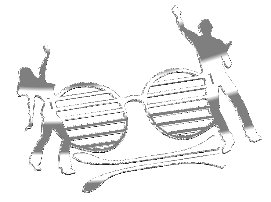 Disko parti gözlüğü. Dansçılar üzerinde. (Plastik Aparattır!!!)