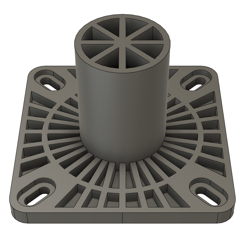 Bir zemin fanı için mini güçlendirme (Plastik Aparattır!!!)