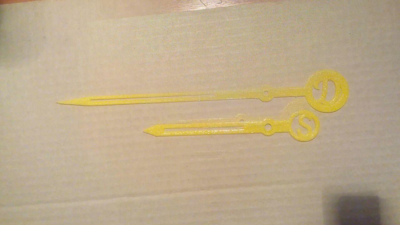 Duvar saati ibreleri. (Plastik Aparattır!!!)