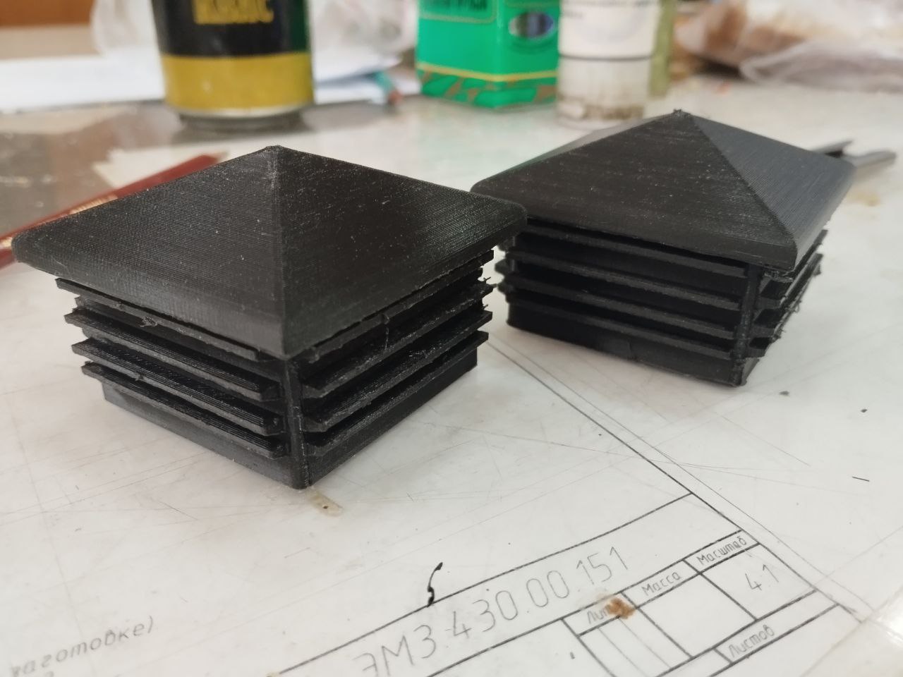 Profil boru fişi 60x60 (Plastik Aparattır!!!)