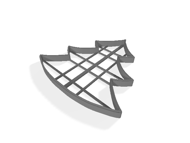 Kekler için Kıvrım (kurabiyeler) "Noel Ağacı" (Plastik Aparattır!!!)