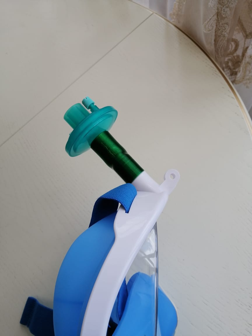 Dalış maskesi için adaptör (Plastik Aparattır!!!)