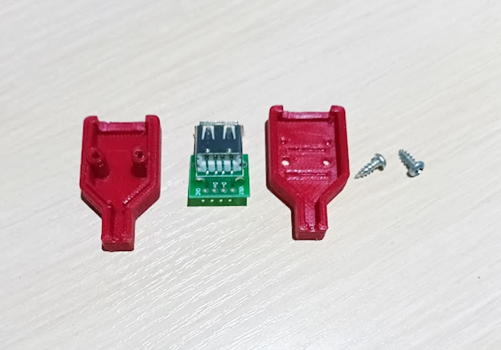 USB Tip A "MOM" Bağlayıcı Modülü için Kolordu (Plastik Aparattır!!!)