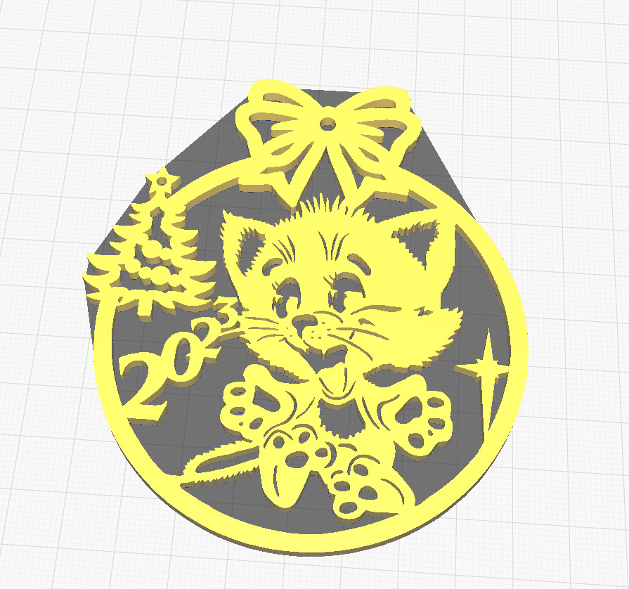 Yeni Yıl Yavru Kedi (Plastik Aparattır!!!)