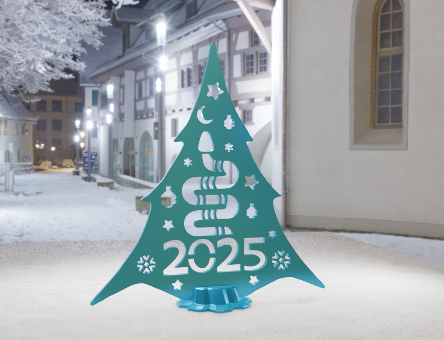 Yılanlı Noel ağacı 2025 (Plastik Aparattır!!!)