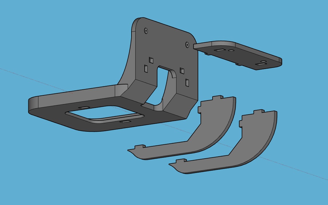 Yandex MIDI istasyonu için braket (Plastik Aparattır!!!)