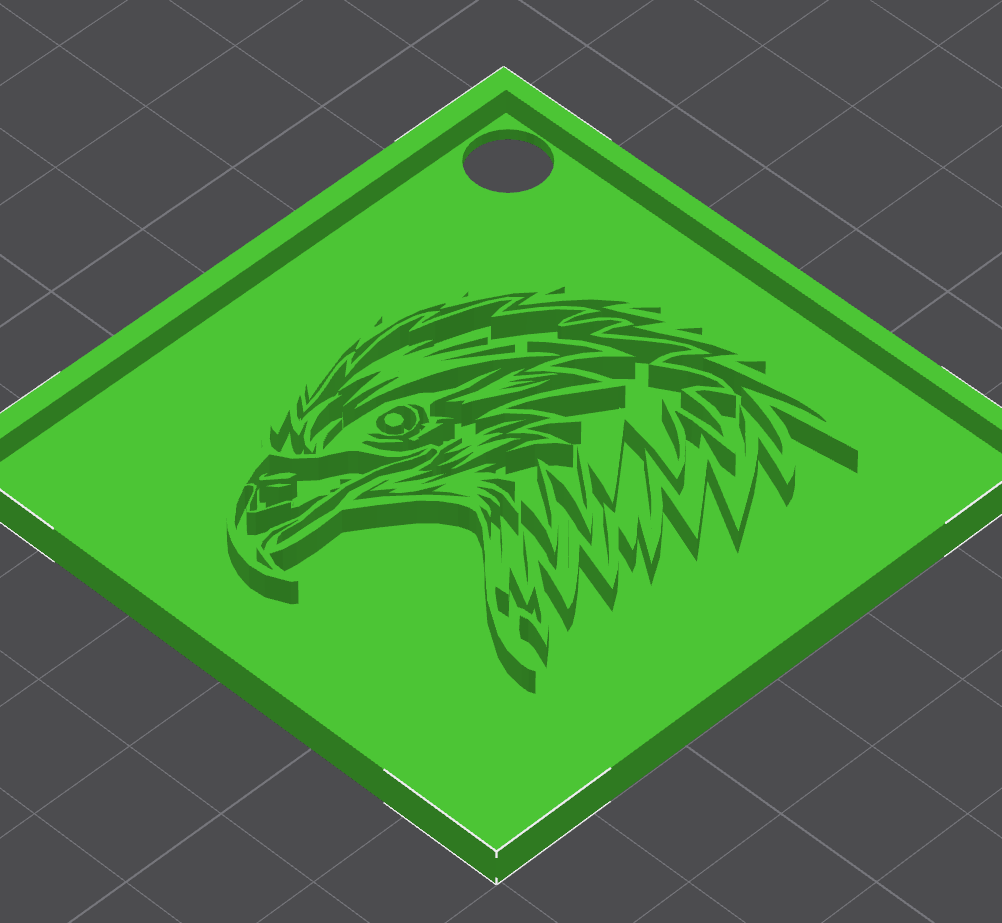 Kartallı bir anahtarlık (Plastik Aparattır!!!)