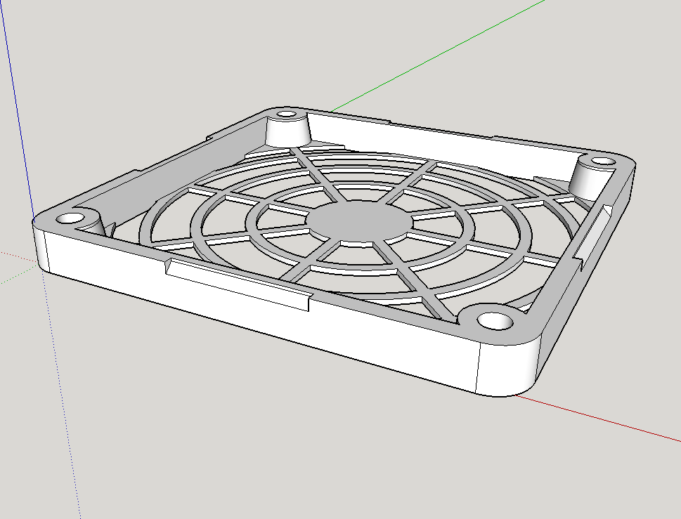 Fan filtresi 80x80mm. (Filtre için kafes) (Plastik Aparattır!!!)