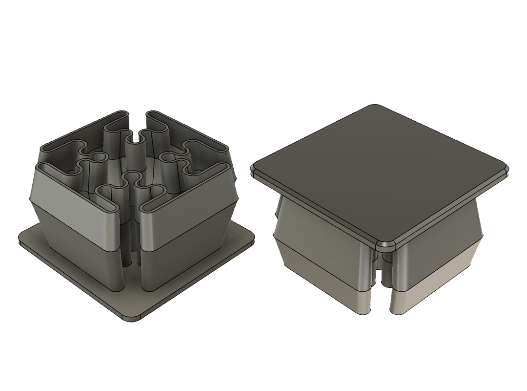 60x60x2 profil borusundaki bir fiş (Plastik Aparattır!!!)