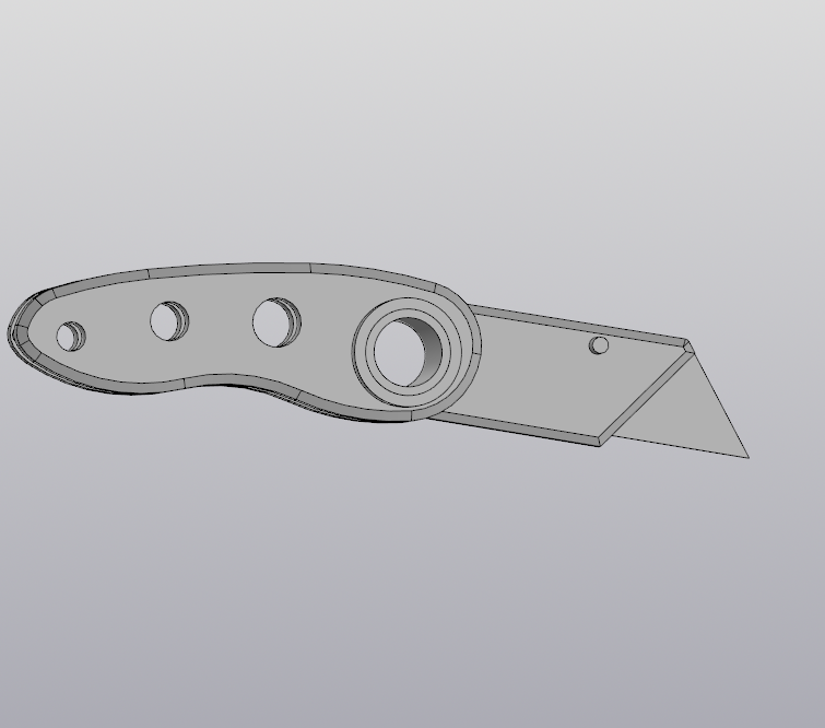 Şansölye bıçağı, katlanır (Plastik Aparattır!!!)