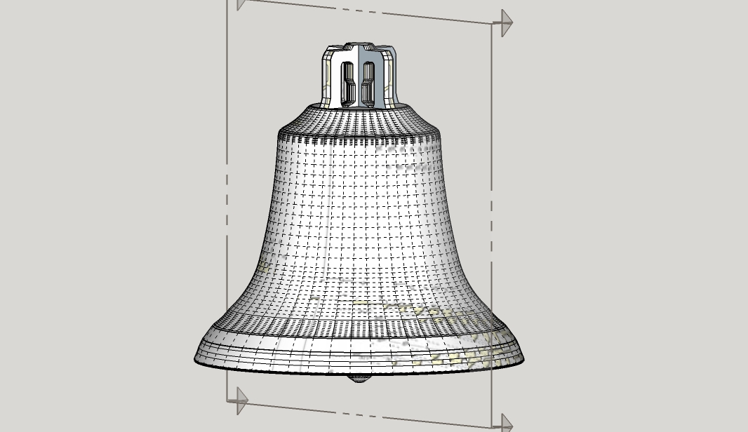 Юбка колоколом сканворд. Модель колокола. Колокол 3d модель. Макет колокола. Колокол для 3д принтера.