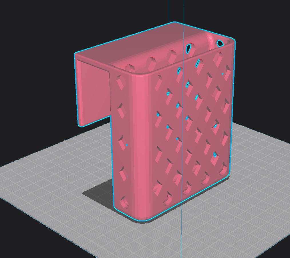 Bir Yatak V2.0 için bir telefon için tutucu (17 mm'lik bir tahtada) (Plastik Aparattır!!!)