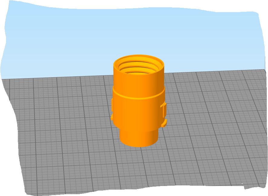 3d модель переходник на пылесос REDMOND для 3d принтера - скачать ...