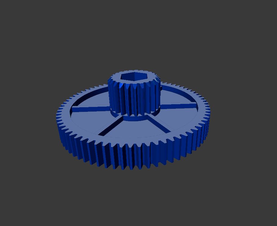 Elektrikli bir arabanın dişlisi (Plastik Aparattır!!!)