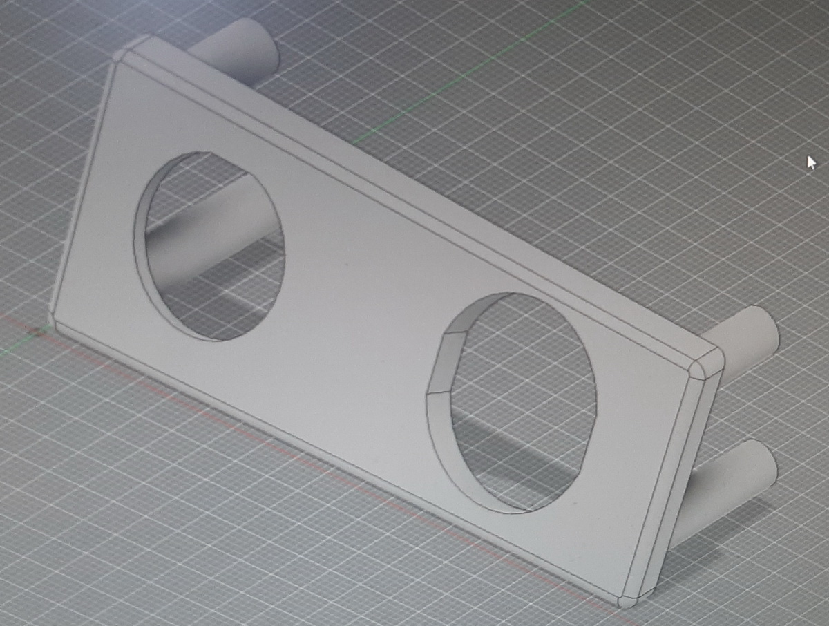 3d модель Вставка в приборную панель УАЗ (старого образца), зарядка и ...