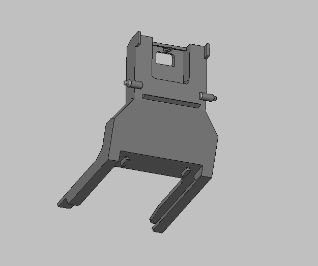 Bir elektrikli süpürgenin bir torbasının tutucu (Plastik Aparattır!!!)