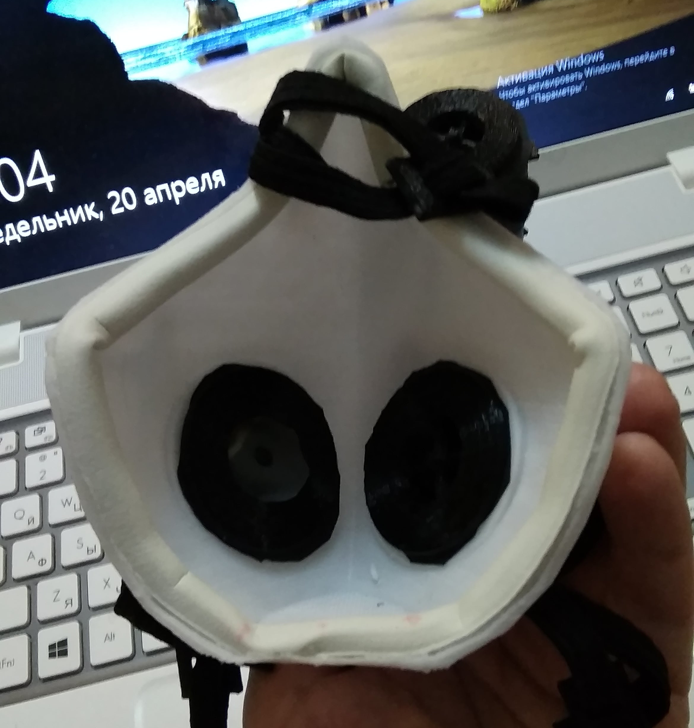 Filtreli maske (solunum cihazı) (Plastik Aparattır!!!)