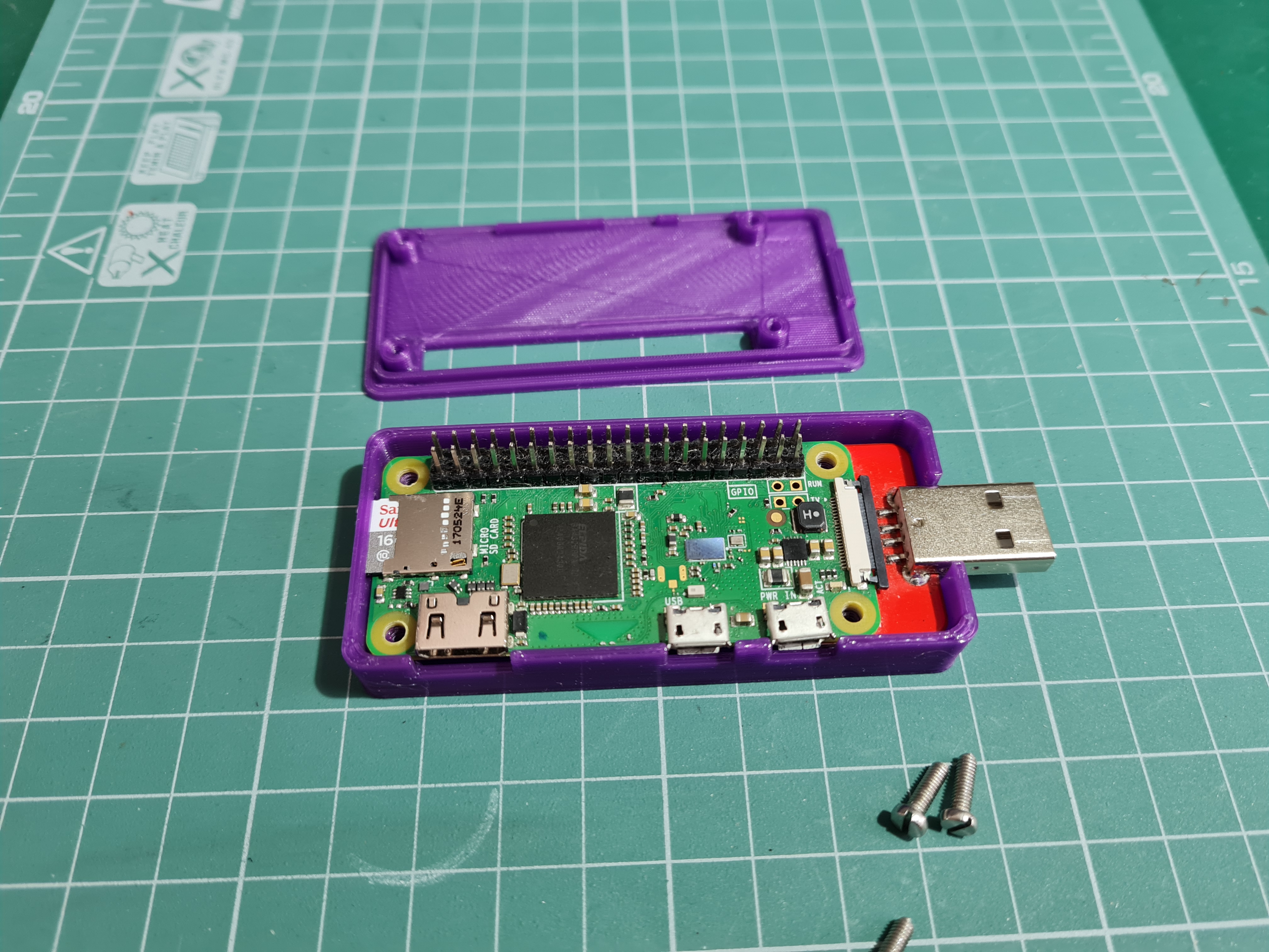 Raspberry Pi Sıfır USB STEM Kılıfı (Plastik Aparattır!!!)