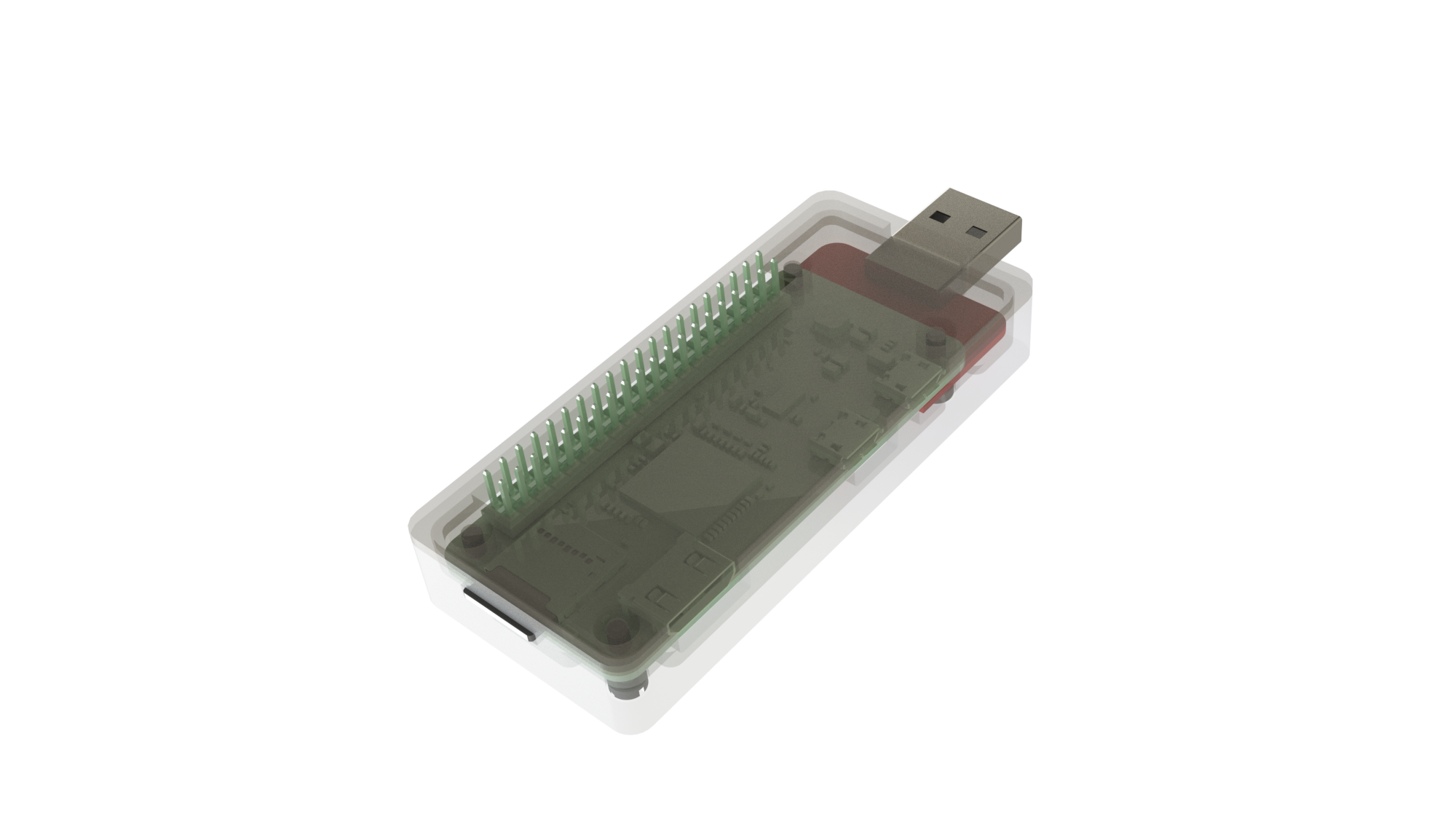 Raspberry Pi Sıfır USB STEM Kılıfı (Plastik Aparattır!!!)