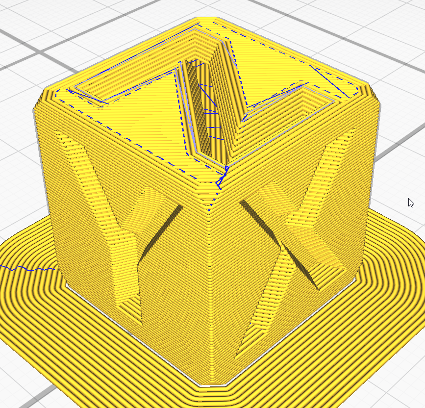 3d принтер куб чертеж