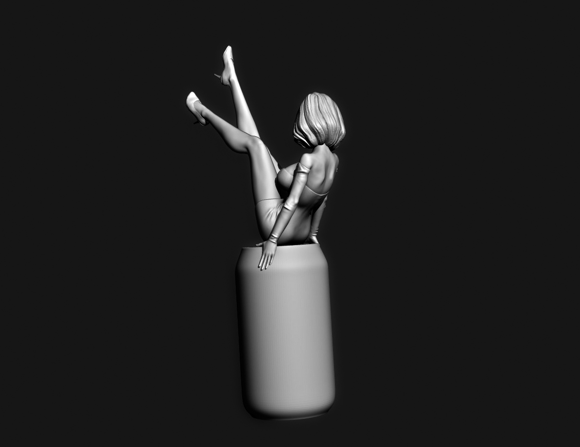 Bir kavanozda pin-up tarzında kız (Plastik Aparattır!!!)