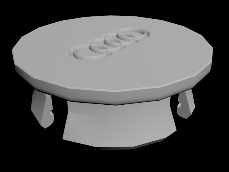 Audi "kaplumbağa" döküm disk fişi (Plastik Aparattır!!!)