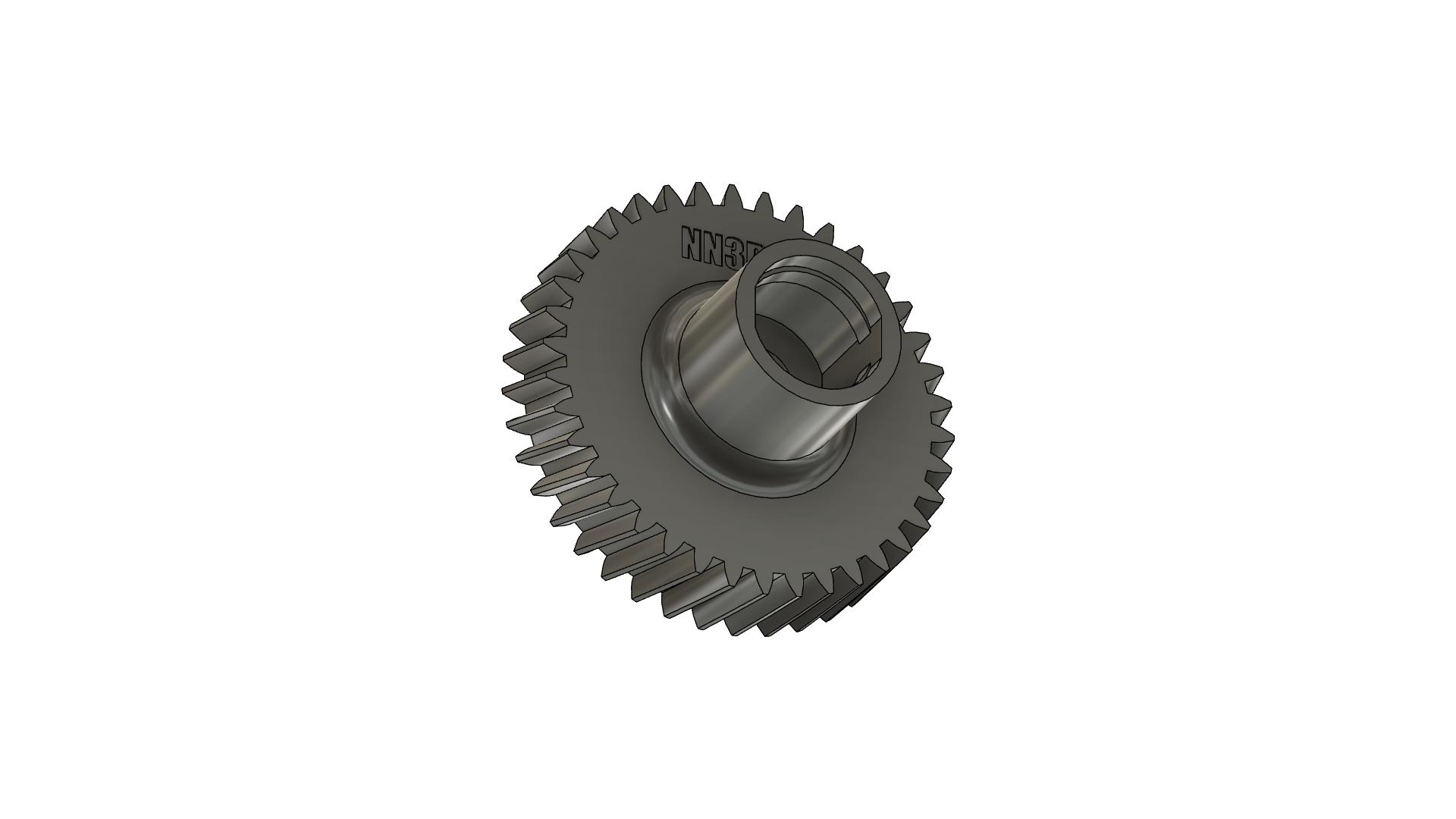 Ucuz bir blender/kıyma makinesinin dişlisi. (Plastik Aparattır!!!)