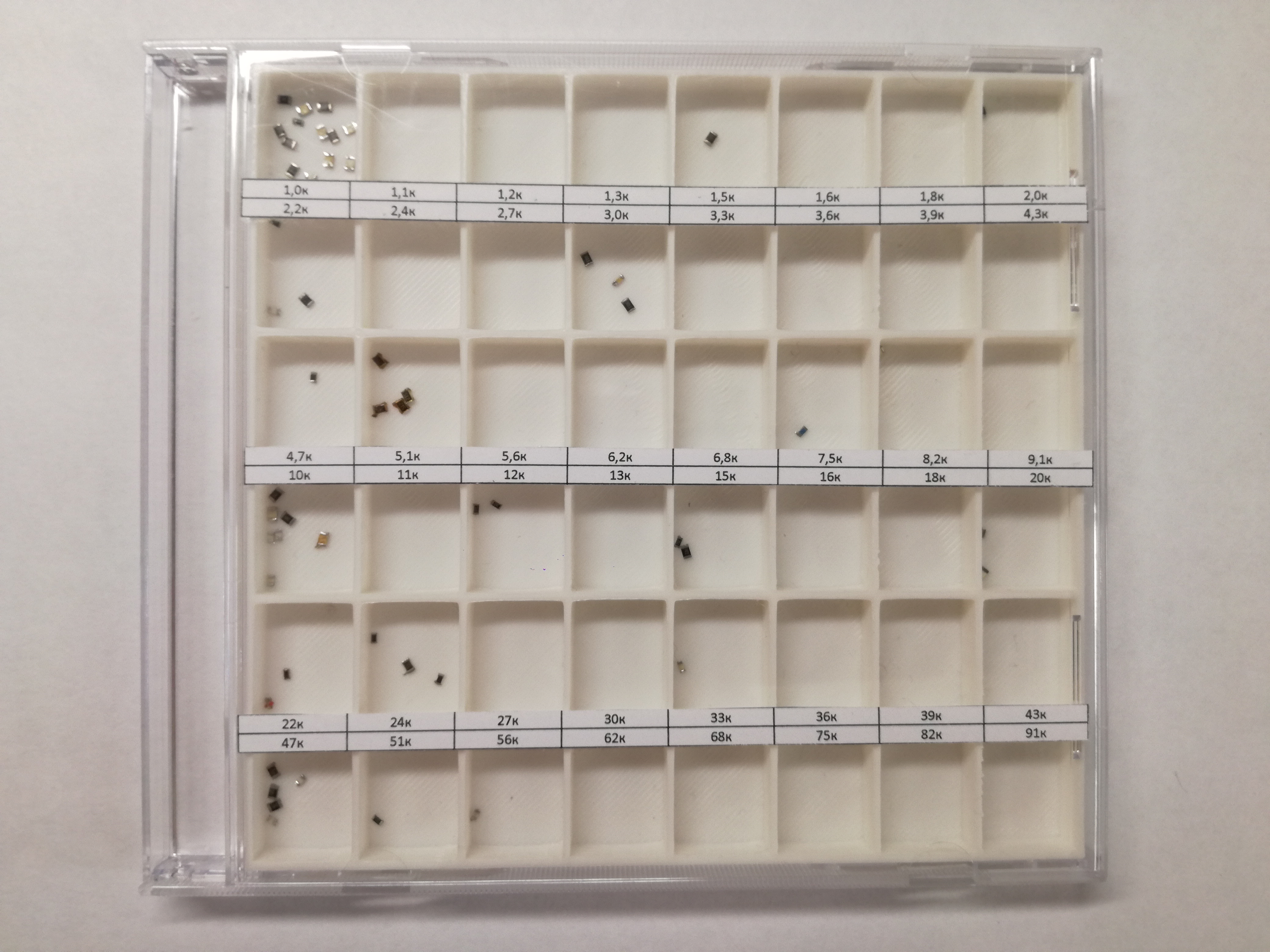 SMD bileşenleri için sıralayıcı (Plastik Aparattır!!!)