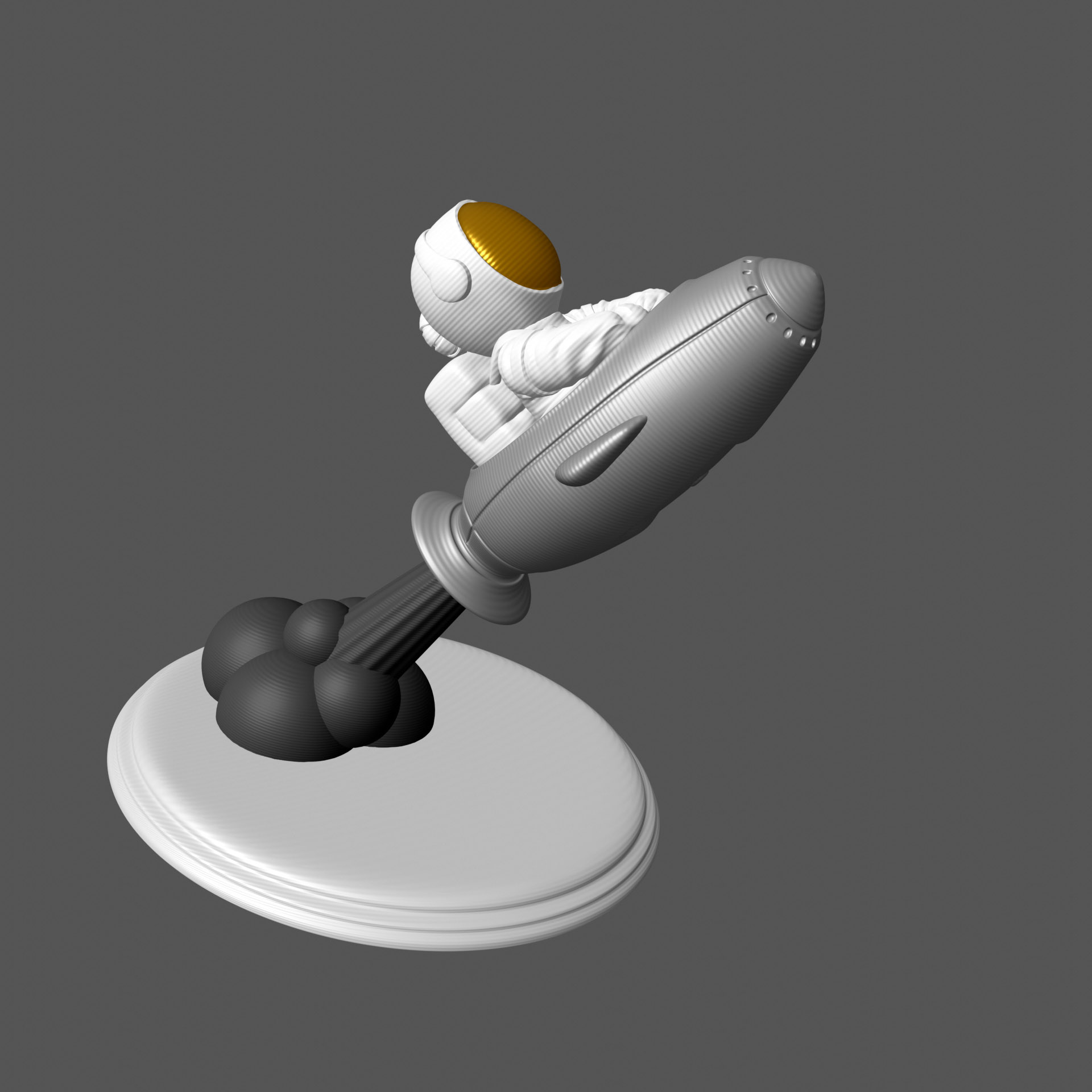 Kozmonot bir roket atıyor (Plastik Aparattır!!!)