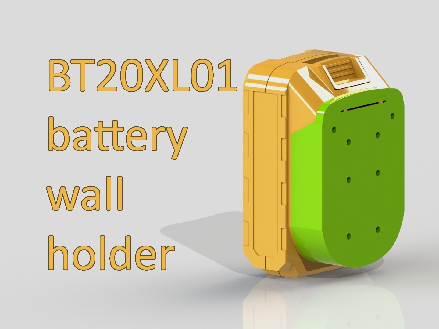 Makita uyumlu 18V pillerin duvar tutucusu (Plastik Aparattır!!!)