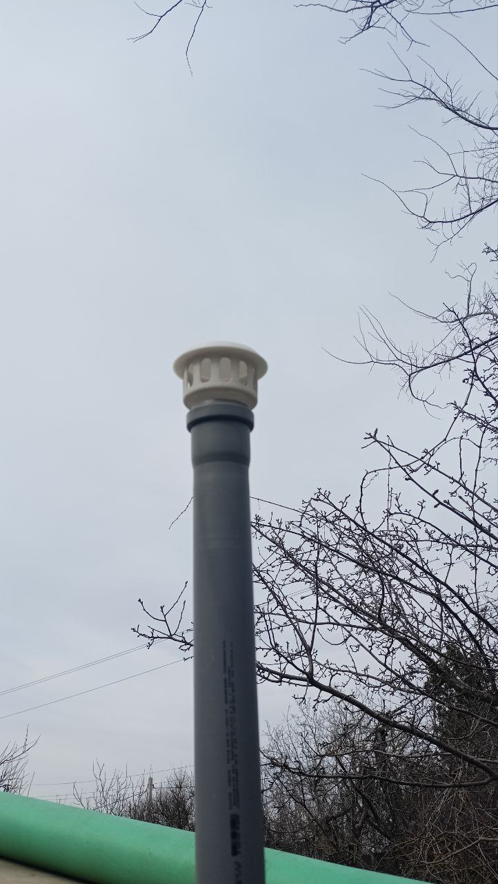 50 mm'lik bir boru için havalandırma şemsiyesi (Plastik Aparattır!!!) 50 mm'lik bir boru için havalandırma şemsiyesi (Plastik Aparattır!!!)