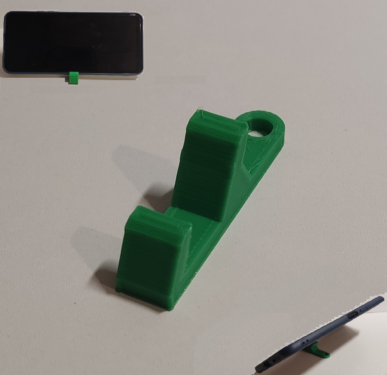3d модель Брелок подставка под телефон для 3d принтера - скачать ...
