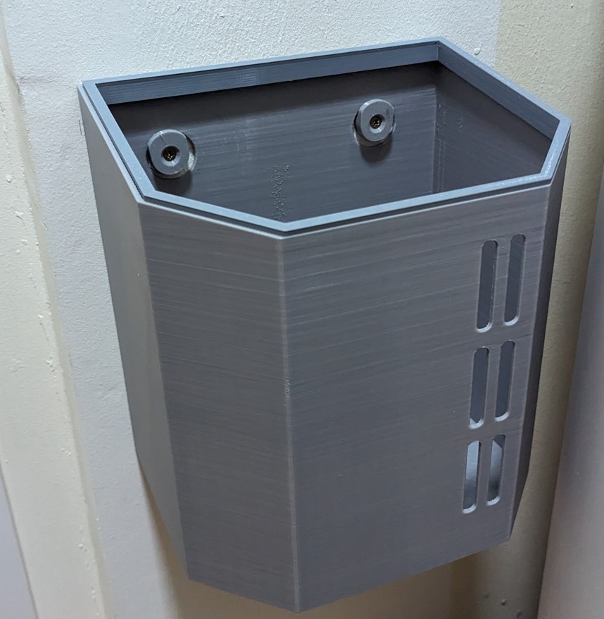 10 litrelik bir paket tutucusu ile duvar atığı. (Plastik Aparattır!!!)