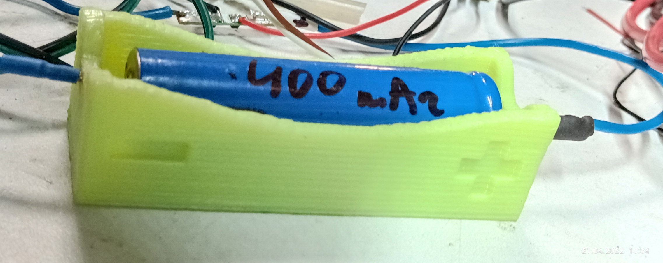 Bir pil için Kolordu 18650 (Plastik Aparattır!!!)