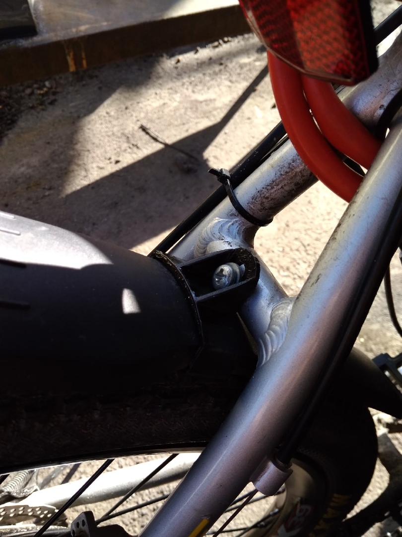 3d модель bike rear wing mount "cyclotech"/крепление заднего крыла ...