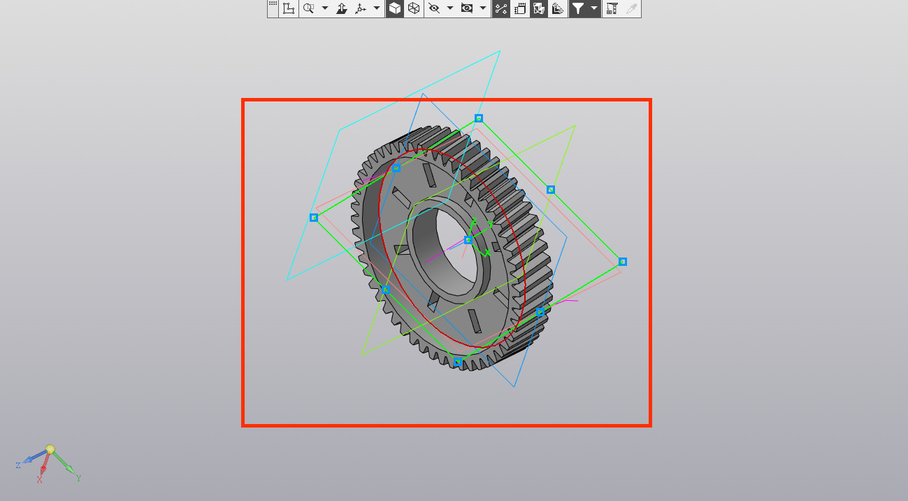 Косозубая шестерня в solidworks