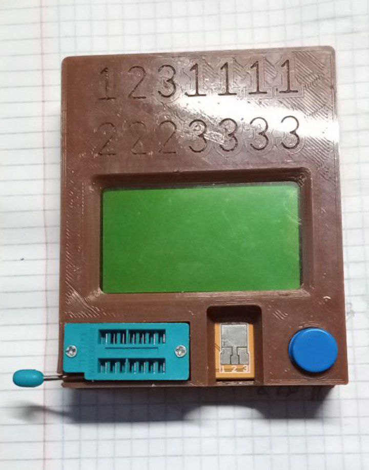 Transistör test cihazı muhafazası ESR-T4 (Plastik Aparattır!!!)