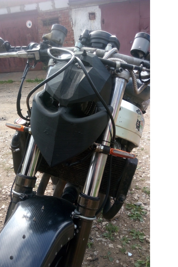 Streetfooter tarzı motosiklet için Streetmaska ​​Budka (Plastik Aparattır!!!)