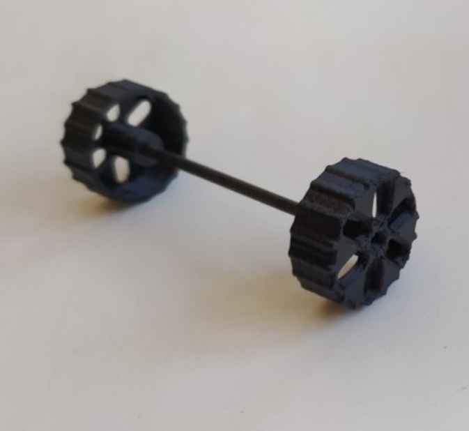 Bir oyuncak makinesinin tekerleği. Solidworks 2023, STL (Plastik Aparattır!!!)