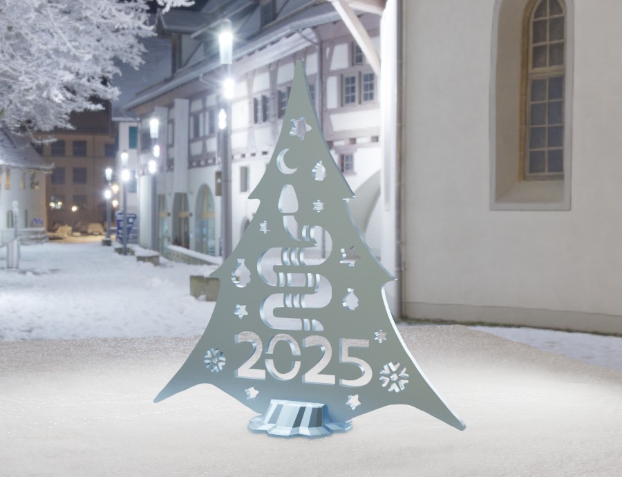 Yılanlı Noel ağacı 2025 (Plastik Aparattır!!!)