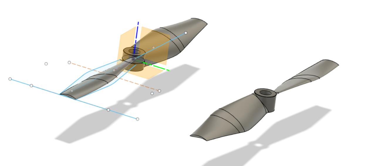 XIRO explorer mini için pervaneler. NACA 9610 profili (Plastik Aparattır!!!)