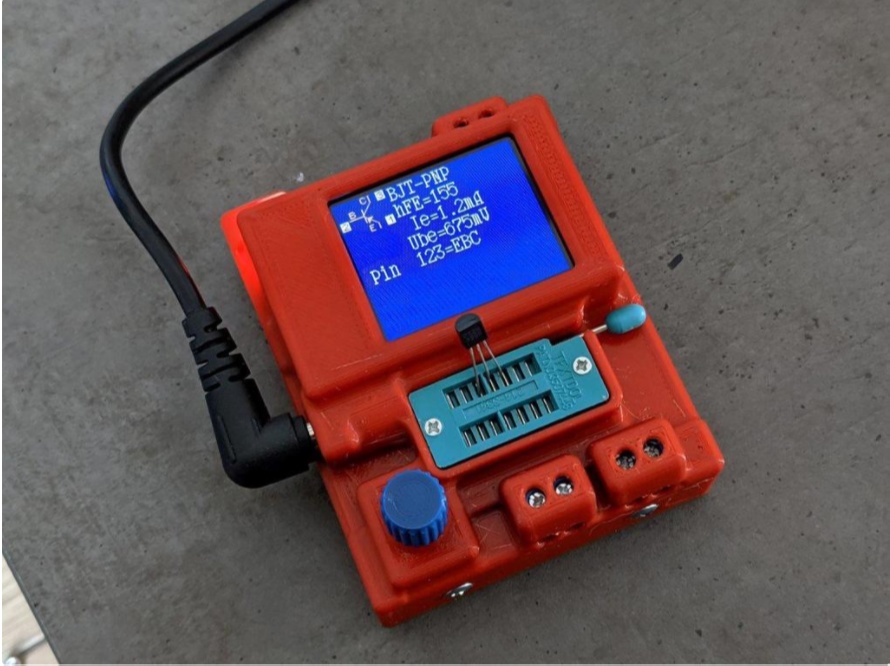 3d модель Корпус GM328 тестер транзисторов без элемента питания внутри