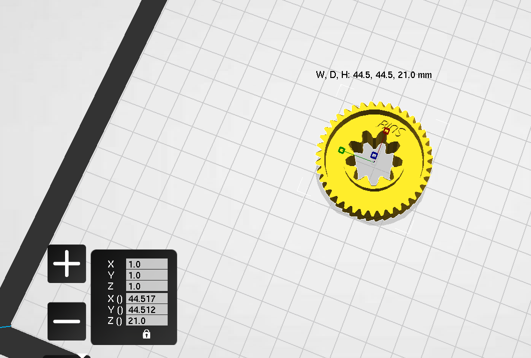 Dişli Z = 39 D-44.5, Z = 9 D-21.4 Et öğütücü için (Plastik Aparattır!!!)