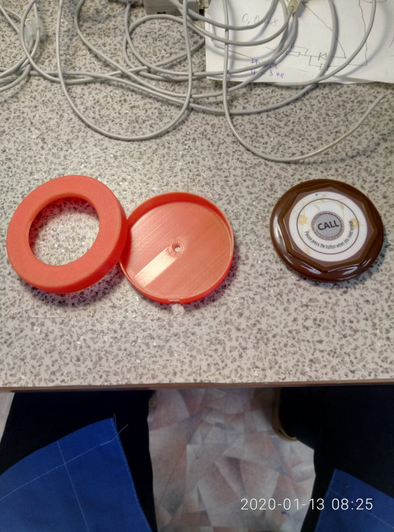 Vandalizme karşı çağrı düğmesi tutucusu (Plastik Aparattır!!!)