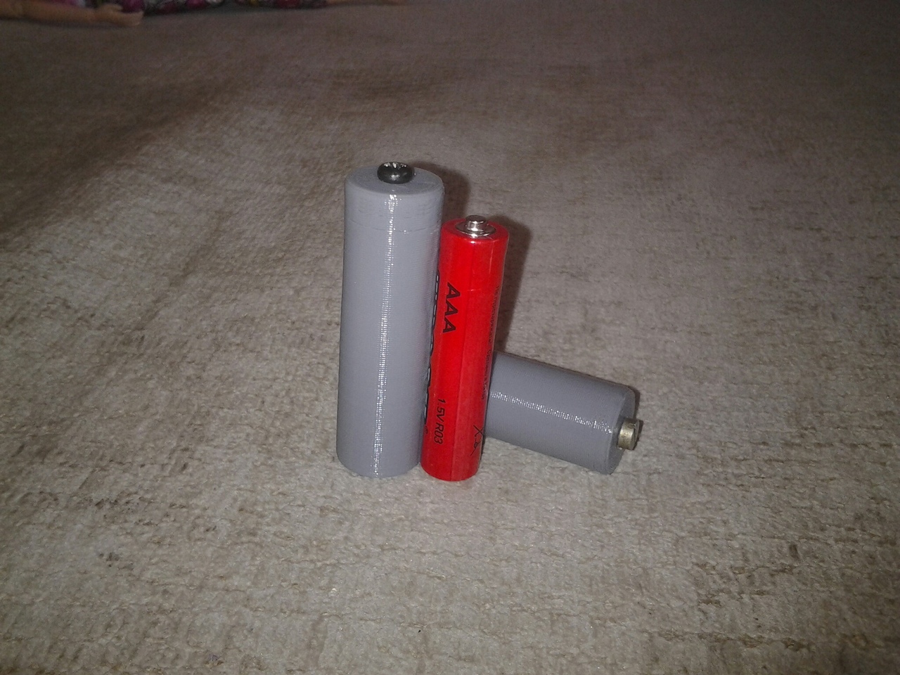 AAA'dan AA'ya Pil Adaptörü (Plastik Aparattır!!!)