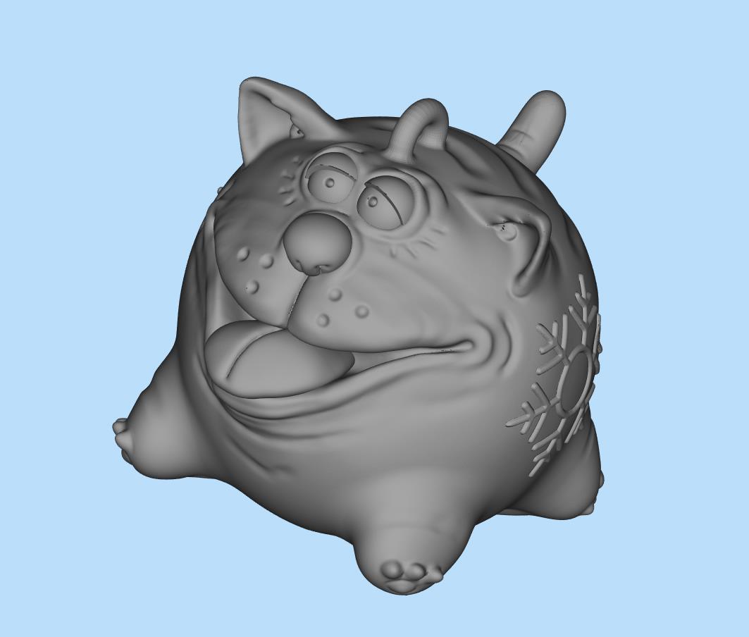 Yeni Yıl oyuncak şeklinde bir kedi (Plastik Aparattır!!!)