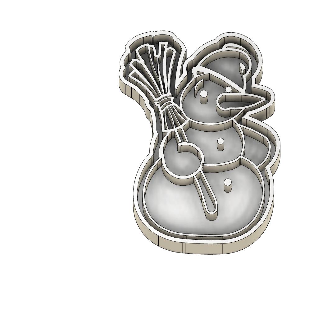 Kurabiyeler için form "kardan adam" (Plastik Aparattır!!!)