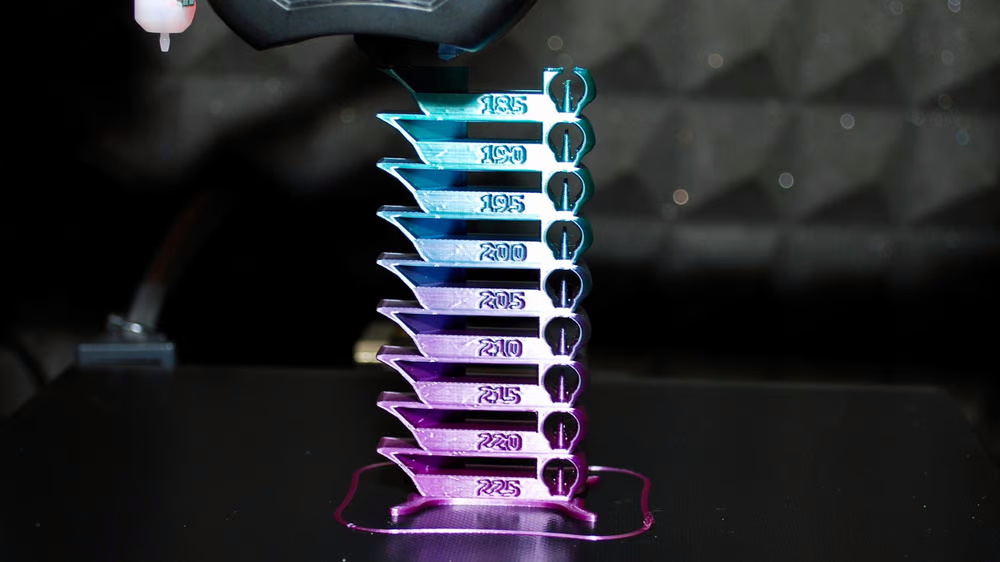 3d модель Калибровочная модель Temperature Tower для 3d принтера ...